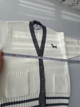 Thom Browne 톰브라운 남성 브이넥 가디건 - Thom Browne Mens V-neck Cardigan… 검수 사진 17