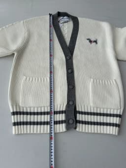 Thom Browne 톰브라운 남성 브이넥 가디건 - Thom Browne Mens V-neck Cardigan… 검수 사진 18