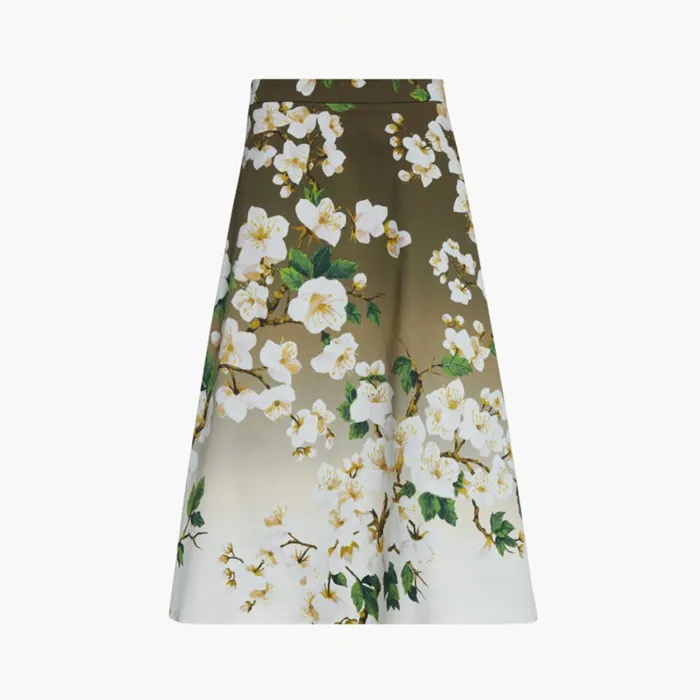 오스카 드 라 렌타 여성 체리 블라썸 미디 스커트 - Oscar De La Renta Wo… 이미지 2/14