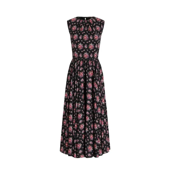 돌체앤가바나 여성 꽃무늬 미디 드레스 - Dolce&Gabbana Womens Floral… 이미지 2/11