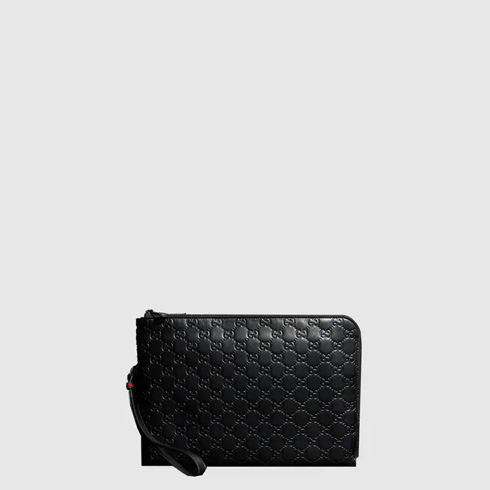 구찌 남성 GG 엠블럼 미디엄 파우치 - Gucci Mens GG Emblem Medium… 이미지 2/6