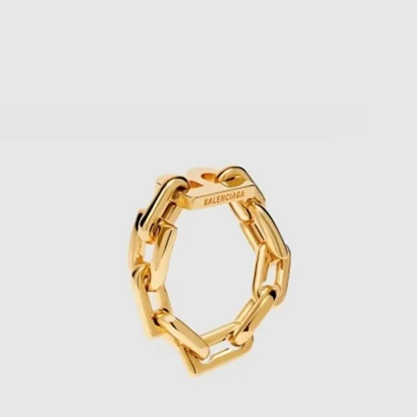 발렌시아가 남성 B 체인 반지 - Balenciaga Mens B Chain Ring - … 이미지 2/5