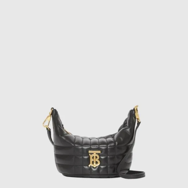 버버리 여성 롤라 퀼팅 하프문 백 - Burberry Womens Lola Quilted … 이미지 2/4