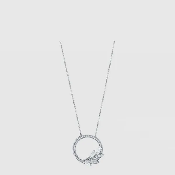 티파니 여성 플래티넘 큐빅 넝쿨 링 목걸이 - Tiffany Womens Platinum … 이미지 2/4