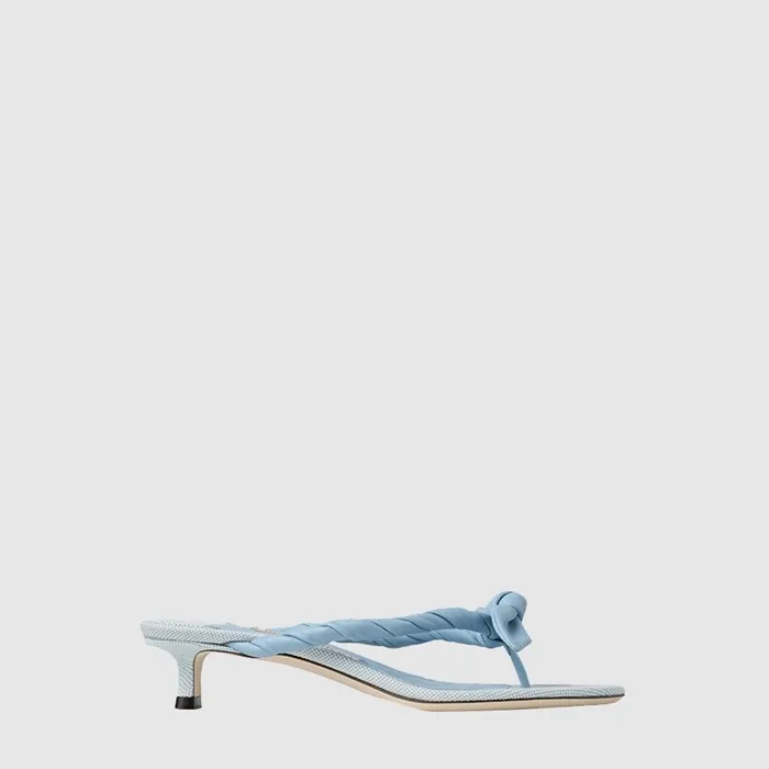 지미츄 여성 리스 35 보우노트 우븐 뮬 - Jimmy Choo Womens Liss 35 - jis14422x 이미지 2/4