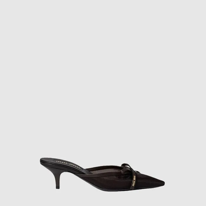 미우미우 여성 리본 뮬 - Miumiu Womens Ribbon Mule - mis14437x 이미지 2/5