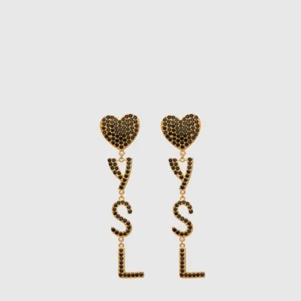 입생로랑 여성 하트 이어링 - Saint Laurent Womens Heart Earrin… 이미지 2/5