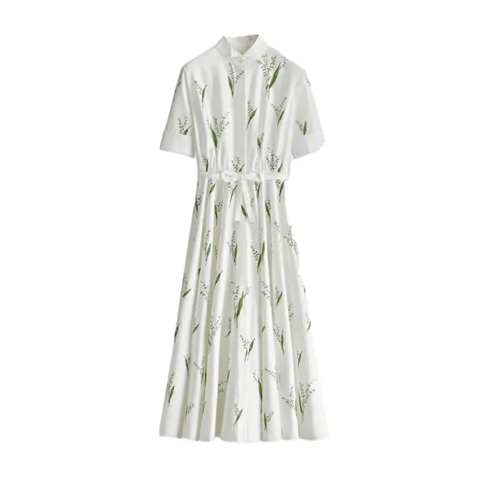 디올 여성 플로럴 미디 드레스 - Dior Womens Floral Midi Dress -… 이미지 2/13