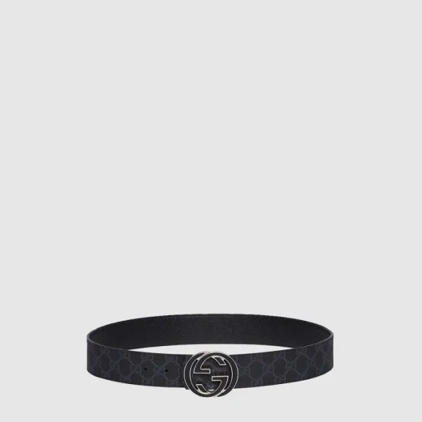 구찌 남성 인터로킹 G 버클 리버서블 벨트 - Gucci Mens Interlocking … 이미지 2/4