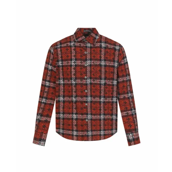 크롬하츠 남성 체크 셔츠 - Chrom hearts Mens Flanner Shirts -… 이미지 2/15